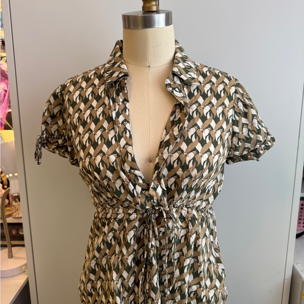 Geometric Patterned Blouse